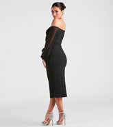 Jolene Formal Chiffon Off-The-Shoulder Dress